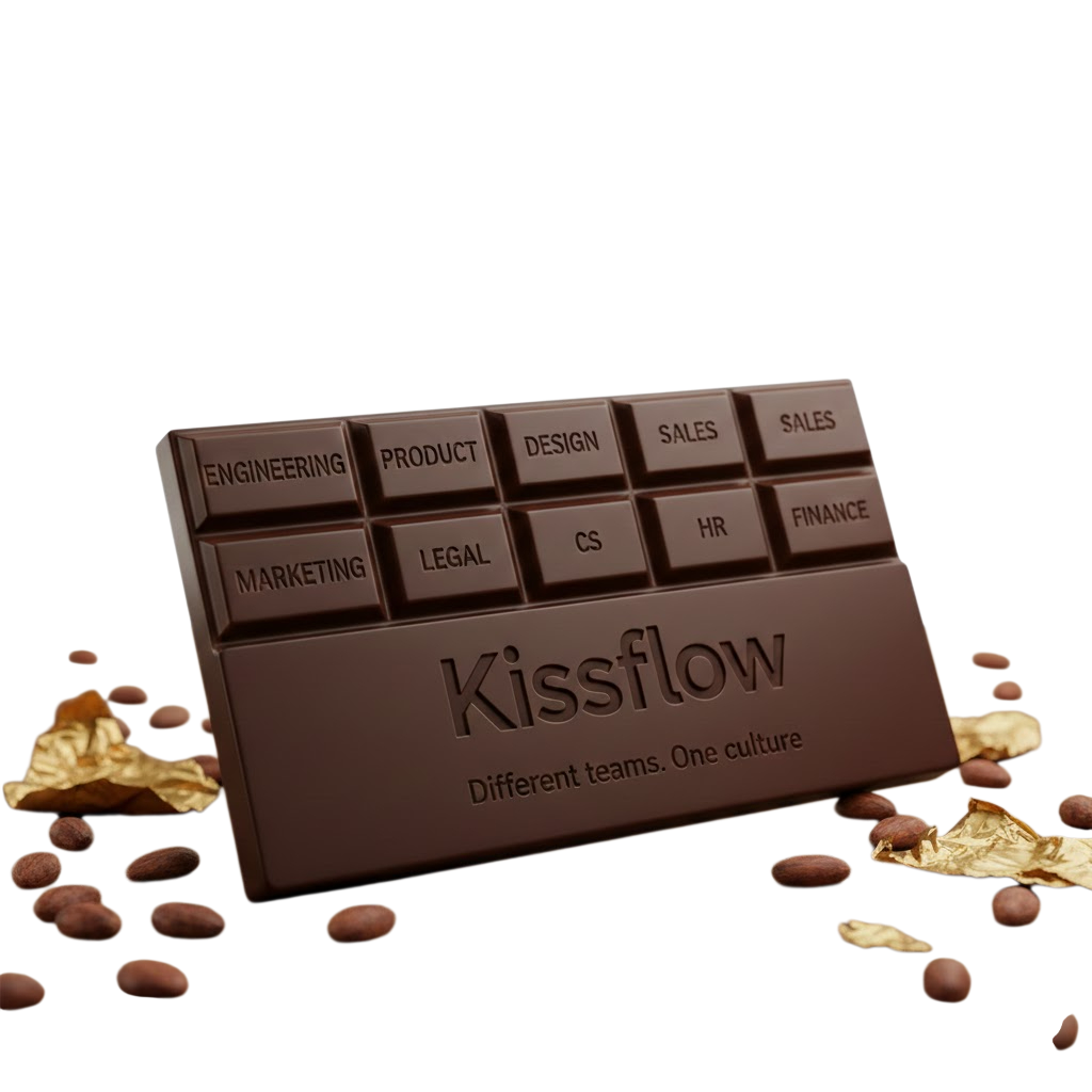 Kissflow chocolate bar — different teams, one culture
